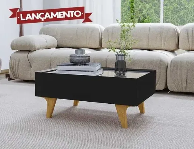 Mesa de Centro Sena Espelhada - Movéis Bechara