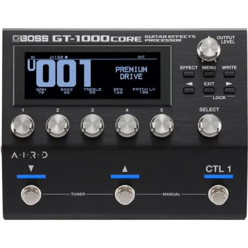 Boss GT1000 Core Pedaleira de efeitos e Amp para Guitarra e Baixo