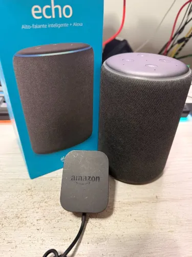Amazon Echo 3ª Geração (Modelo Grande) - Som Potente + Alexa + Caixa
