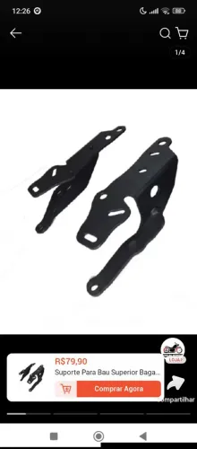 Suporte para moto automática novo