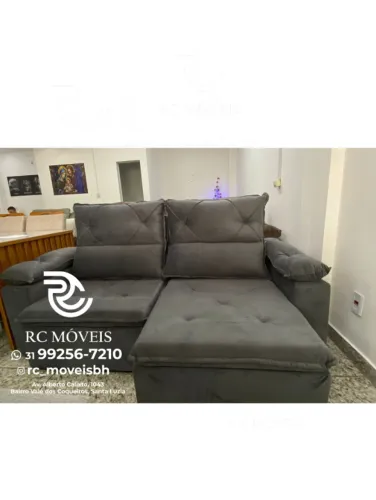 Sofá Sofía Retrátil e Reclinável 2,00m - Veludo Espuma D33