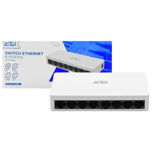 Switch 8 portas novo lacrado