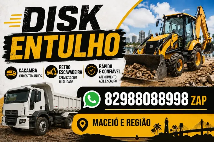 Disk entulho e limpeza em geral 24 hrs. 