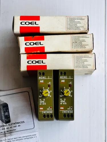 Relé Temporizador Eletrônico Ae 6seg 220vca Coel 220vca