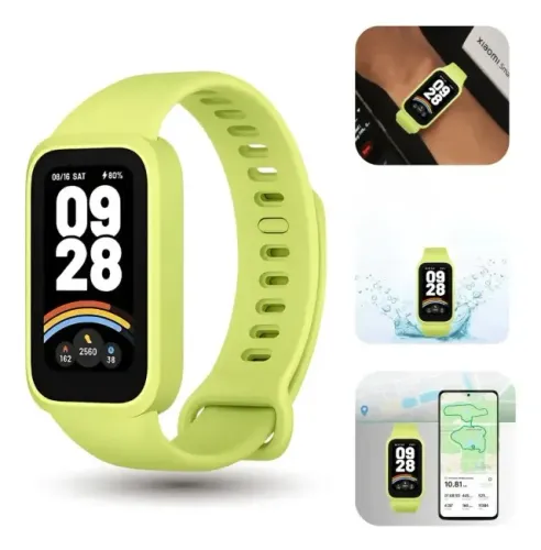 Relógio Xiaomi Smart Band 9 Active Tela 1.47 Silicone Verde Lisa