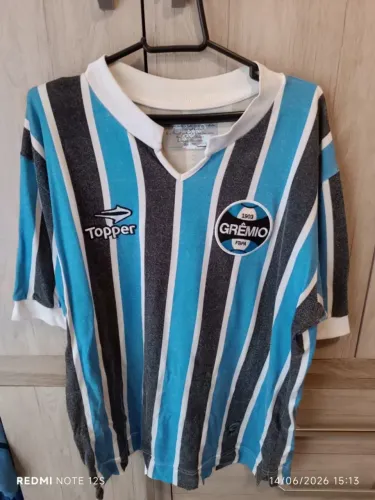 Camisa Grêmio Topper Tricolor 1981 - G (Usada)