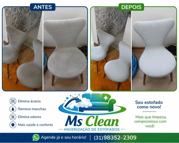 Msclean higienizaçao de estofados