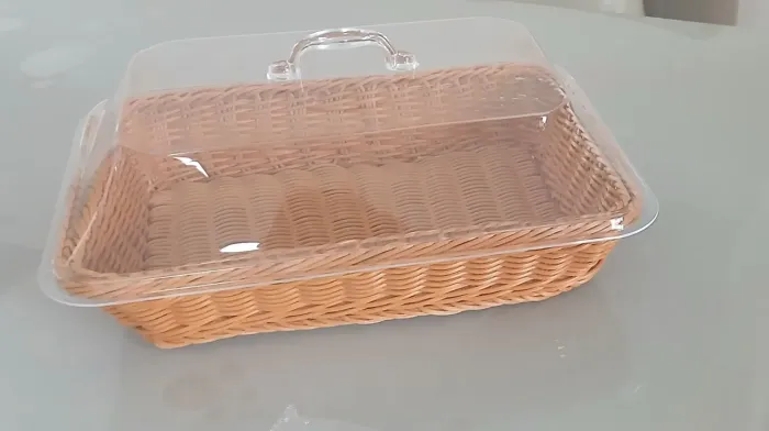 Cesta de pão de Vime 
