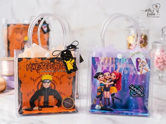 Sacolinha PVC personalizada 