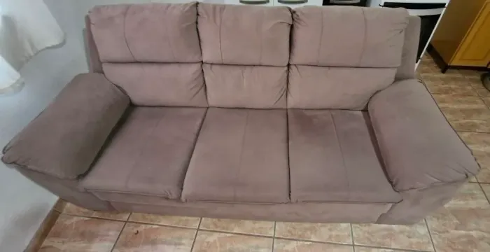 Sofá 5 lugares marrom