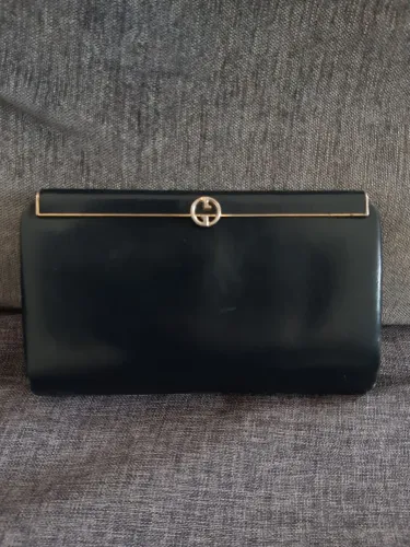 Clutch Gucci vintage couro legítimo original 