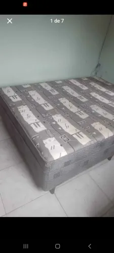 Cama casal e colchão