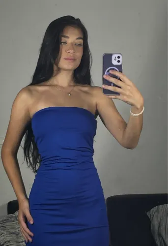 Vestido Tubinho Azul Royal