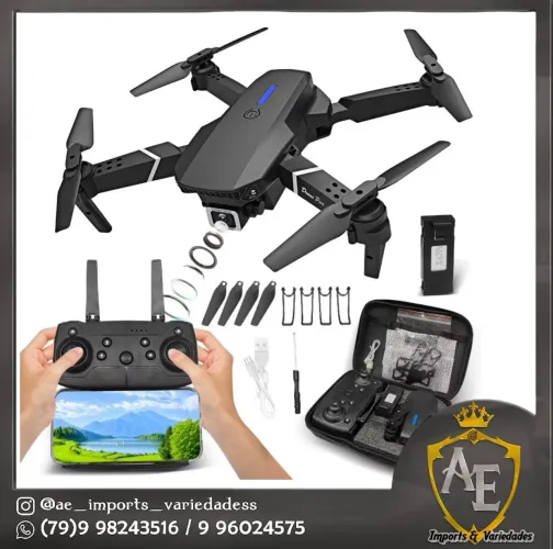 Drone E88 com câmera 
