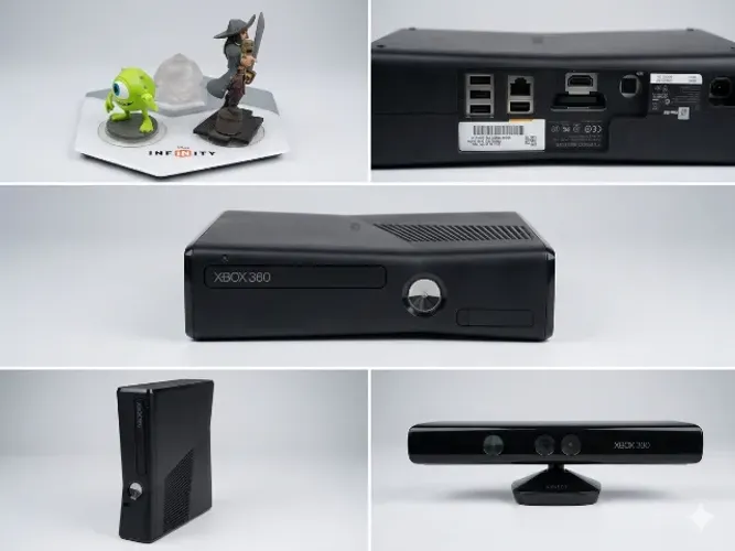 Xbox 360 Slim 4GB + Kinect + 2 Controles + Disney Infinity