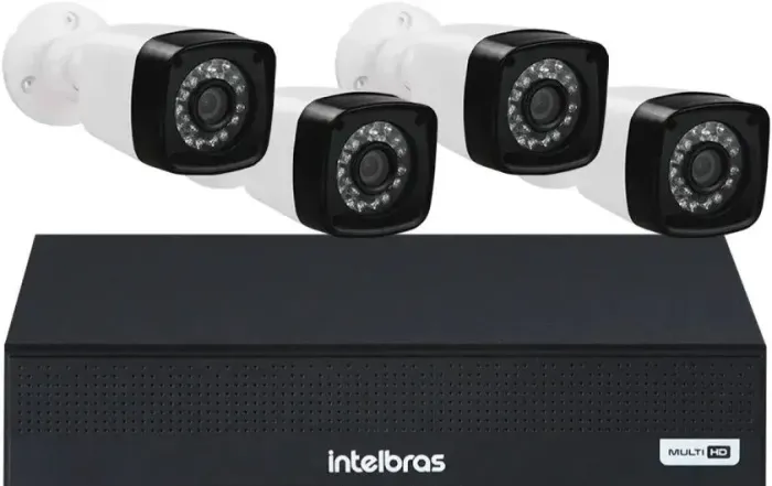 KIT DVR INTELBRAS COM 4 CAMERAS