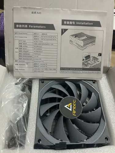 Cooler para CPU Antec A37 Baixo Perfil 92mm PWM - Intel e AMD | Novo