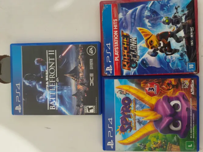 3 Jogos Playstation 4 Mídia Física (Leia a Descrição)