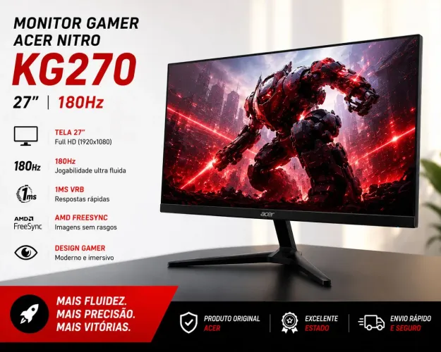 Monitor Acer 27' 180hz