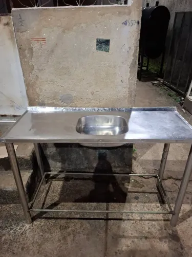 Pia toda inox reforçada