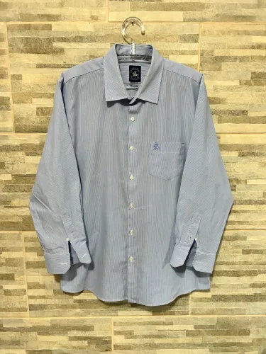 Camisa social azul Polo Classic xxl