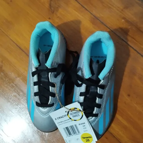 Chuteira Society adidas X Crazyfast Messi - Infantil.