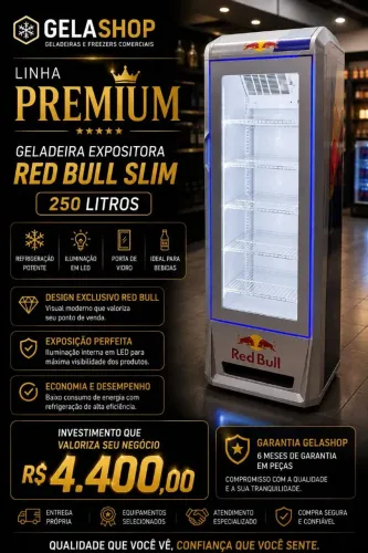 Cooler Redbull - geladeira expositora - frigobar