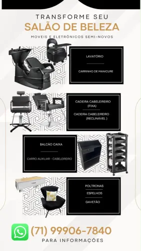 Vendo material para salão 