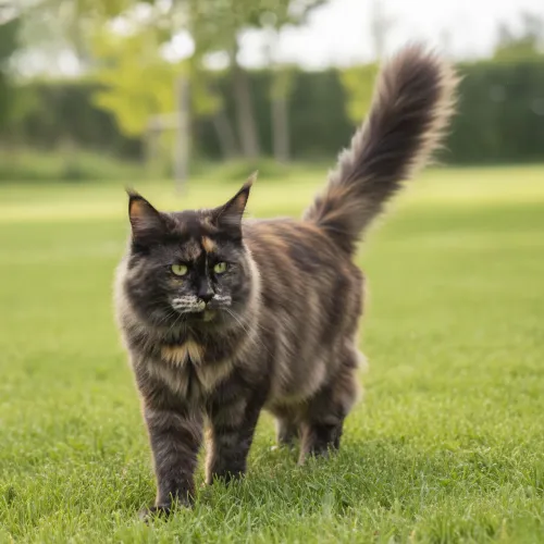 Maine coon adulta black tortie