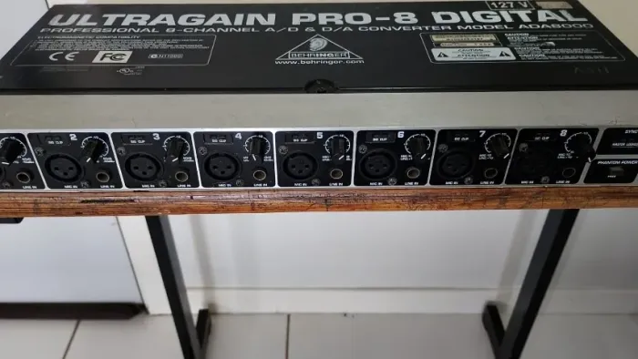 Conversor Digital Behringer Ada 8000 Ultragain Pro-8, aceito troca