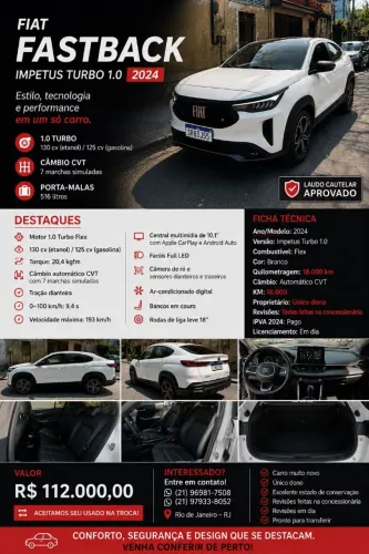 Fiat Fastback Impetus 1.0 200 T. Flex AUT 2024