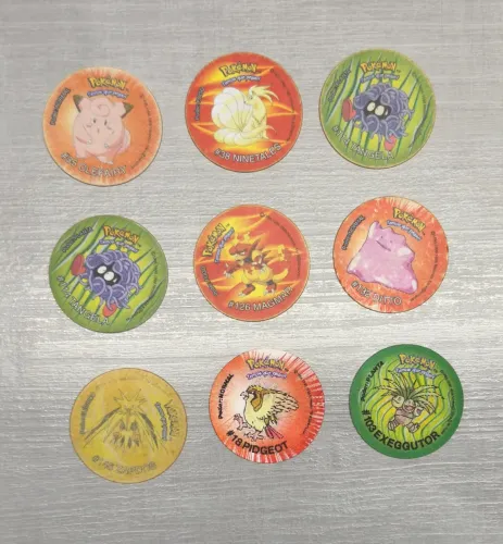 Lote de tazos Pokemon evolutazos