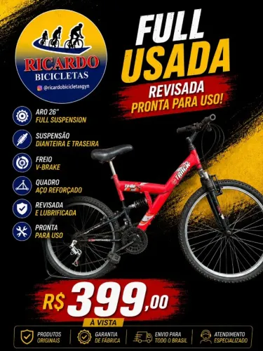 BICICLETA ARO 26 FULL USADA
