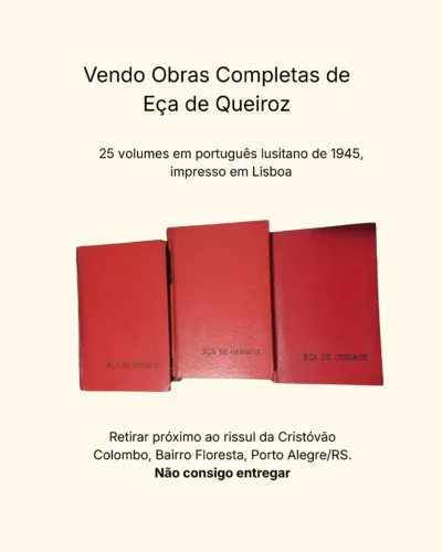 Coleção de livros obras completas de Eça de Queiroz 1945