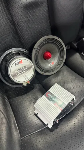 PAR DE ALTO FALANTE DE 6 ETM 200 RMS + TARAMPS 400