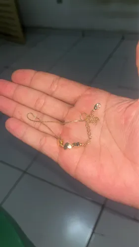 Vendo pulseira banhada ouro nunca usada