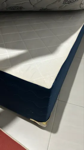 CAMA BOX CASAL + COLCHÃO