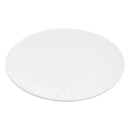 CONJUNTO 04 PRATOS PARA SOBREMESA DE CERÂMICA COLIBRI BRANCO 19CM