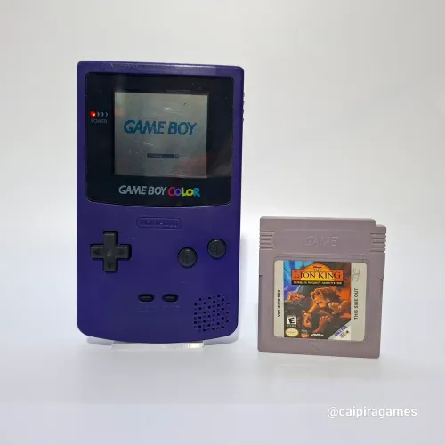 Game boy color grape roxo nintendo rei leão