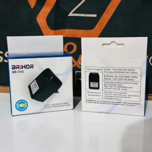 Conversor 220 para 110 - 110 para 220 - Para aparelhos de até 100W
