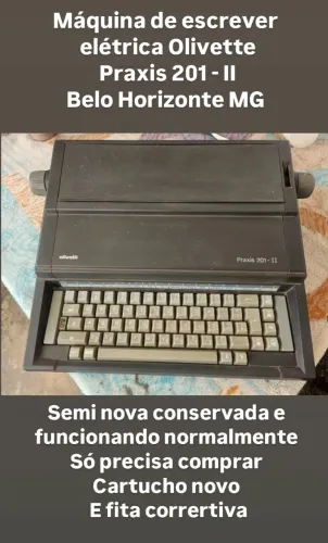 Maquina de Escrever Elétrica Olivetti