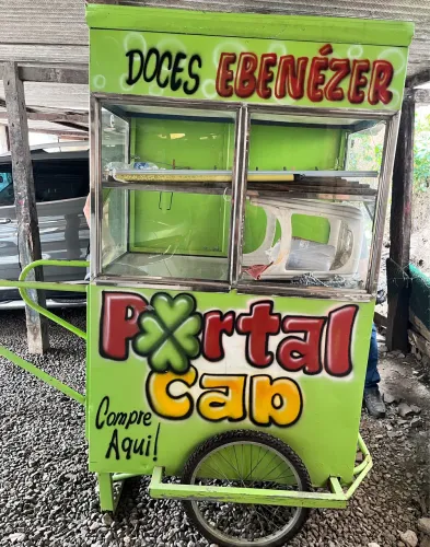 Carrinho para doces ou pipoca 