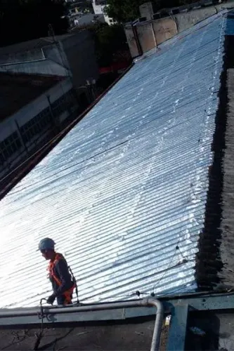 Trabalho com aplicação de manta asfaltica