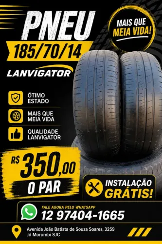 Pneu 185/70/14 Lanvigator  - Mais que meia vida, bom estado 