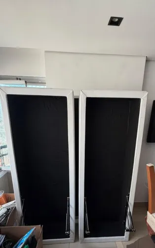 Box Baú Casal Ortobom - Branco - Excelente Estado