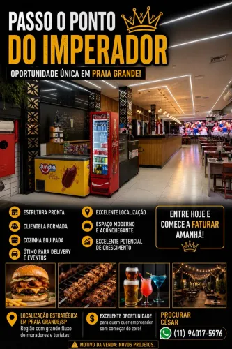 Bar restaurante e choperia a venda 
