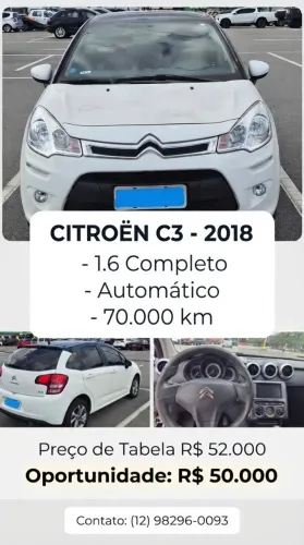 Citroen C3 Tendance 1.6 VTI Flex Start 16V Aut. 2018