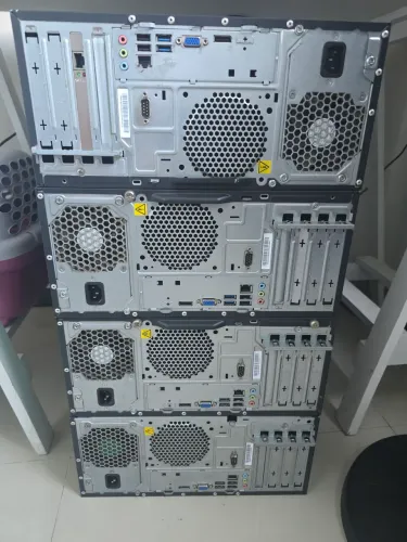 LOTE COMPLETO: 4 PCS + 4 Monitores HP - Prontos pra usar
