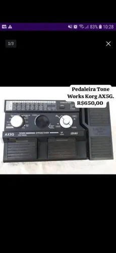 Pedaleira Tone Works Korg AX5G. 