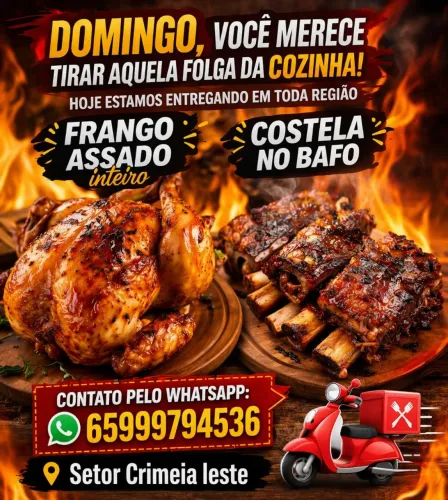 Carne assada final de semana e feriados 